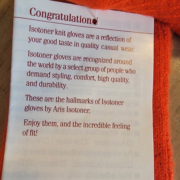 NEW Knit Isotoner Gloves Womens One Size Acrylic Spandex NWT - Picture 3 of 5